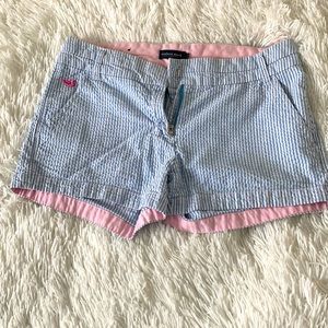 Southern Marsh light blue seersucker shorts. Size 2.